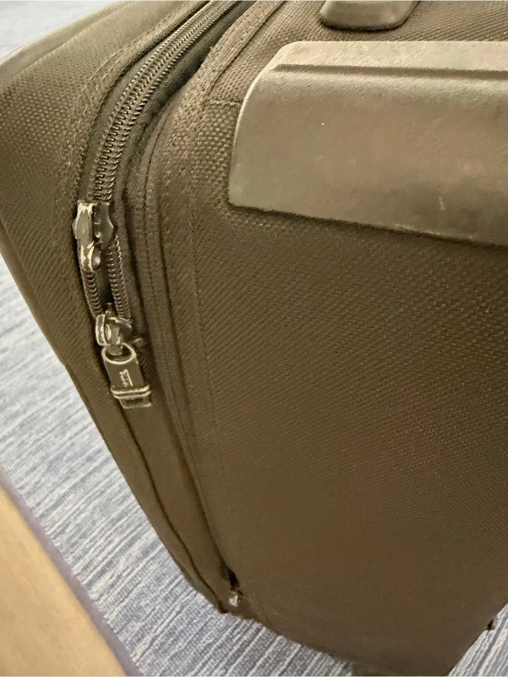 Black Tumi Alpha Roller Suitcase (Expandable)